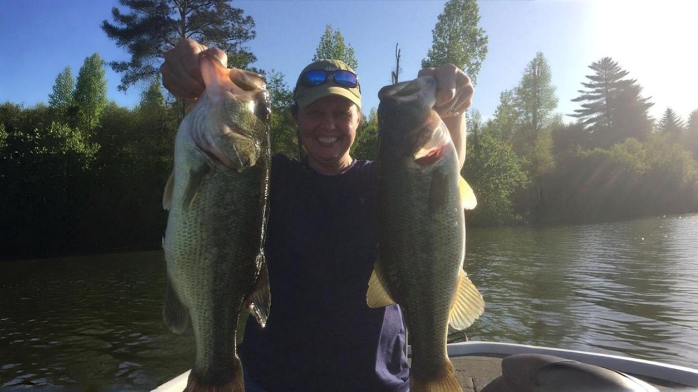 Bass on Lake Guntersville