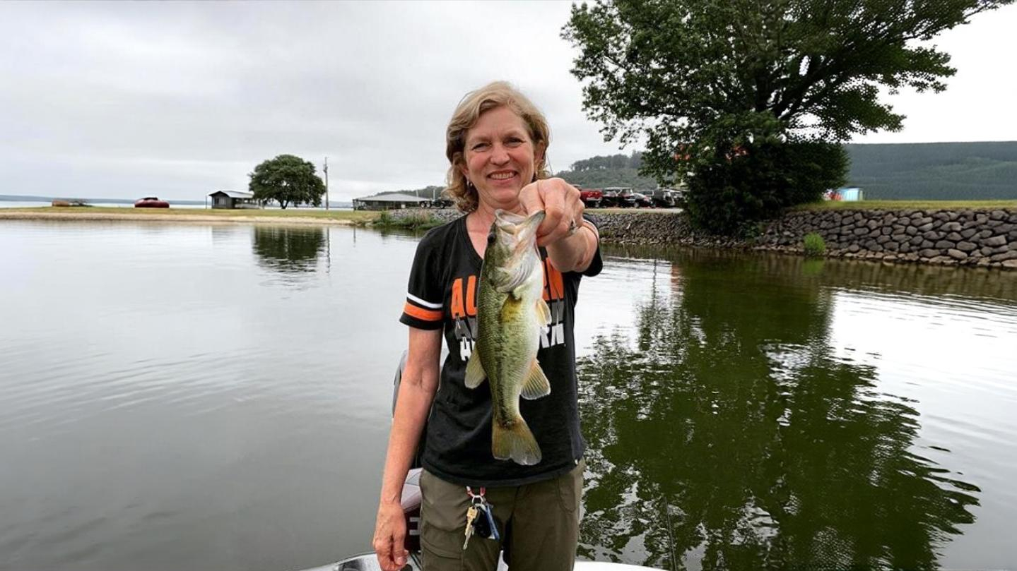 Bass on Lake Guntersville